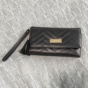 Bebe LA Black Pleather Wallet